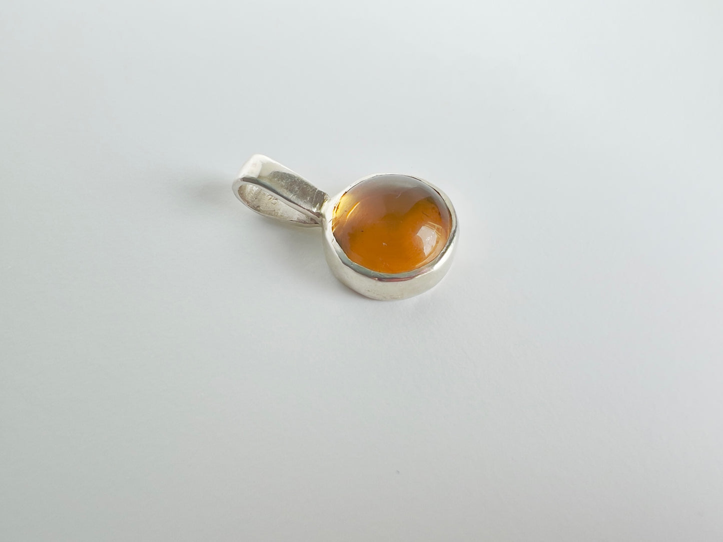 Madeira Citrine Sterling Silver Pendant