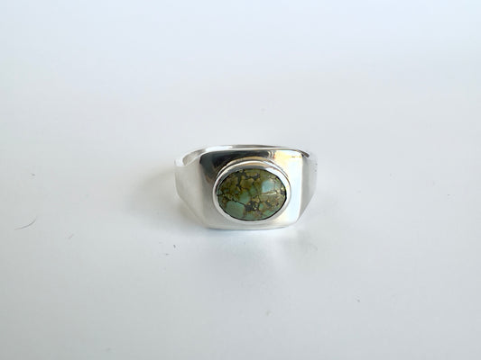 Green Nevada Turquoise Ring