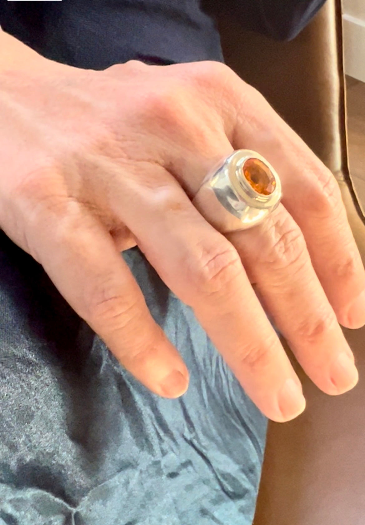 Madeira Citrine Sterling Silver Ring