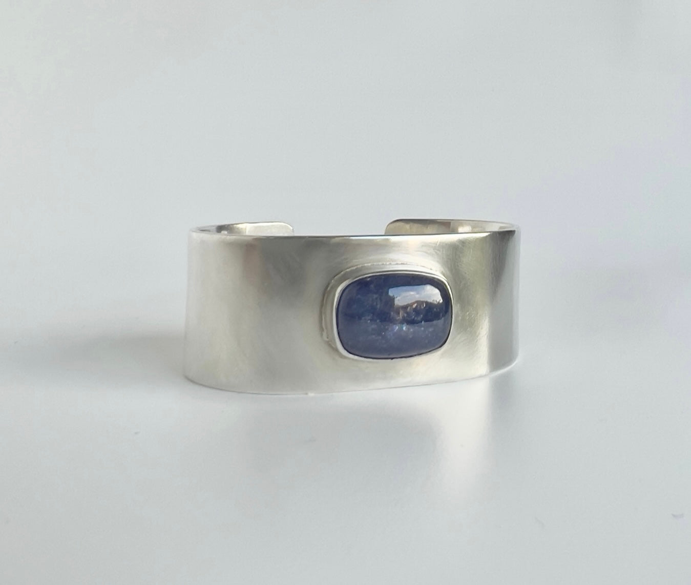 Tanzanite Sterling Silver Cuff Bracelet