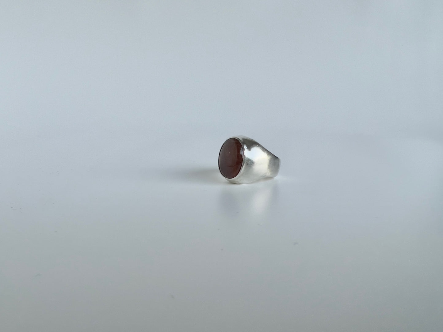 Hessonite (variety of garnet) Sterling Silver Ring