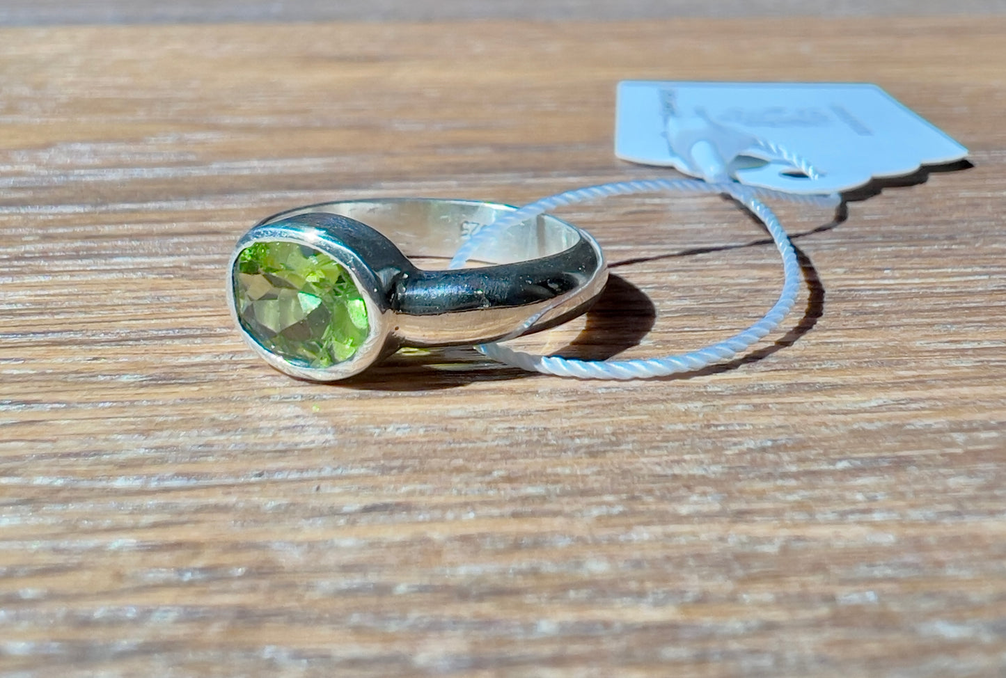 Peridot Sterling Silver Ring