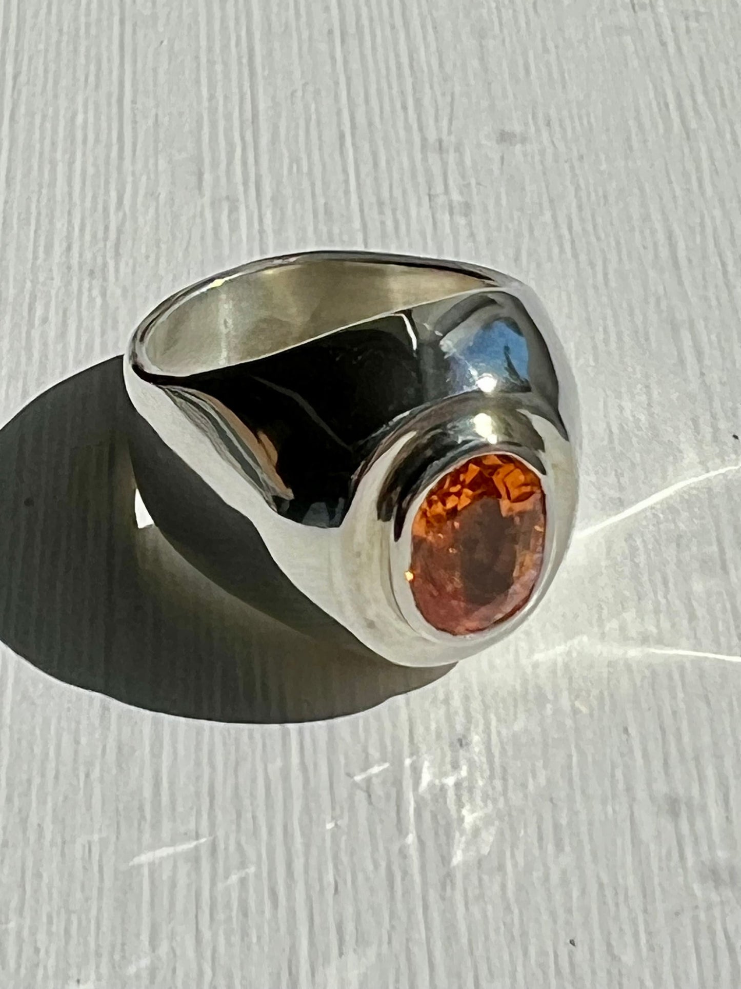 Madeira Citrine Sterling Silver Ring